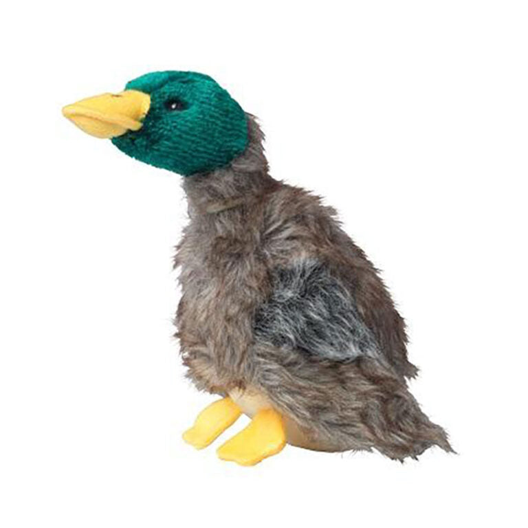 Plush Duck Dog Toy with Fur Tail