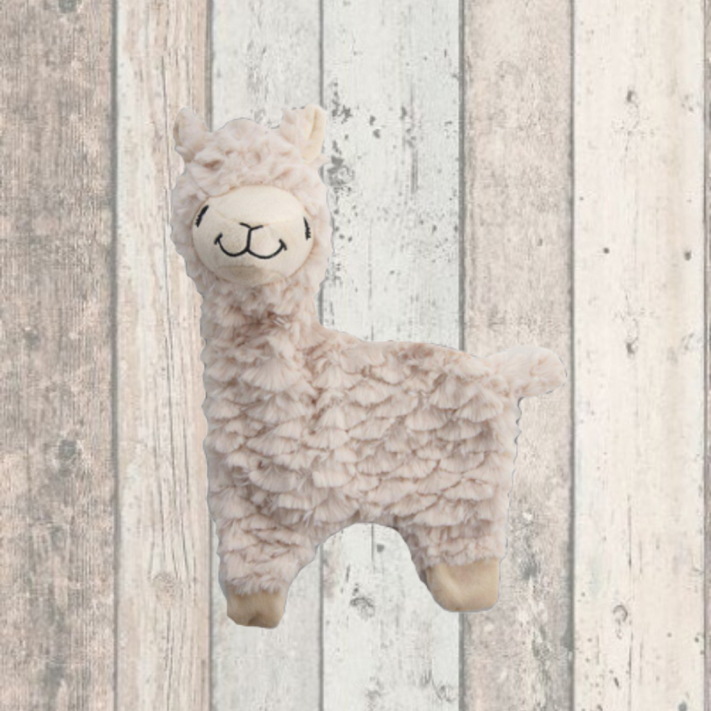 Alpaca Squeaky Plush Puppy Toy - Doghouse