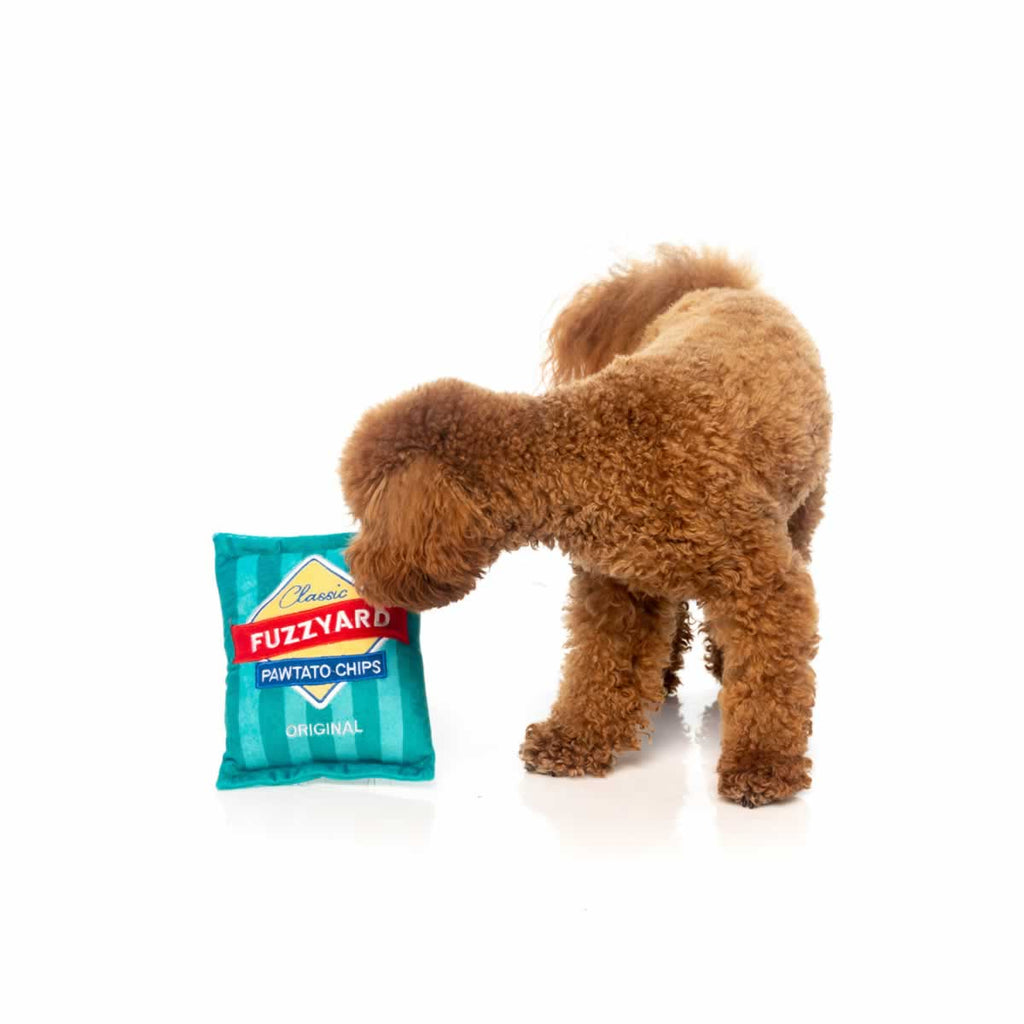 Pawtato Chips Fuzzyard Plush Dog Toy