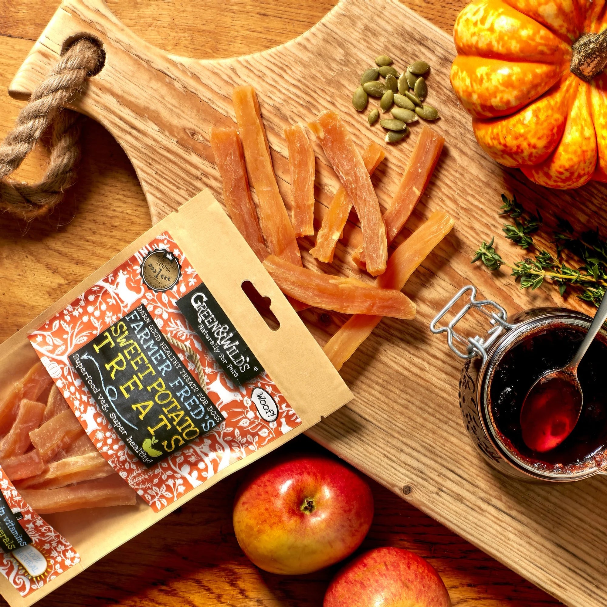 Green Wilds Sweet Potato Chews Dog Treats DOGHOUSE