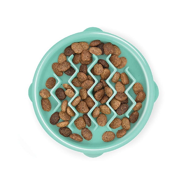 Outward Hound Fun Feeder Wave Mint – DOGHOUSE - Main Image