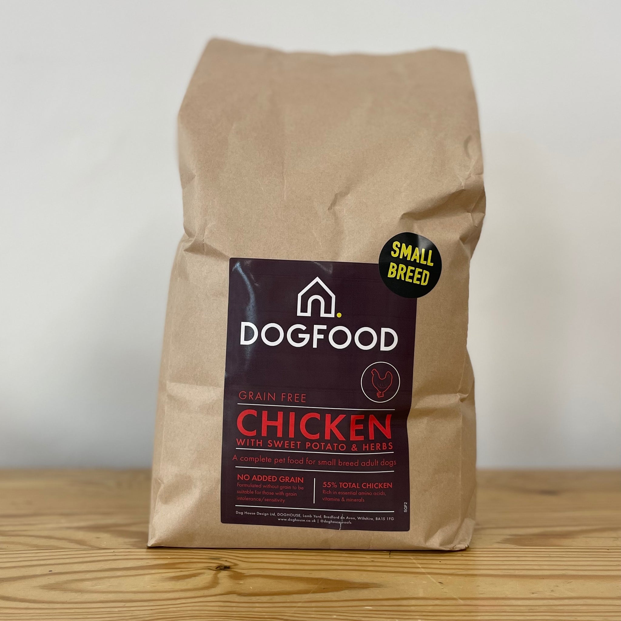 DOGFOOD Grain Free Chicken for Small Breeds DOGHOUSE