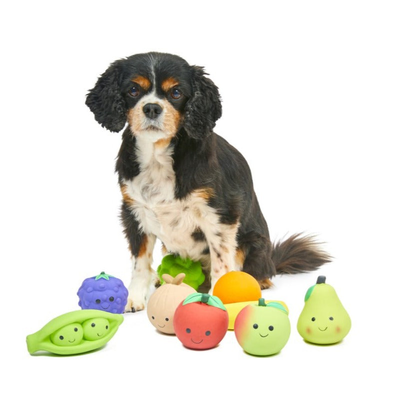 Foodie Faces Latex Pear Dog Toy