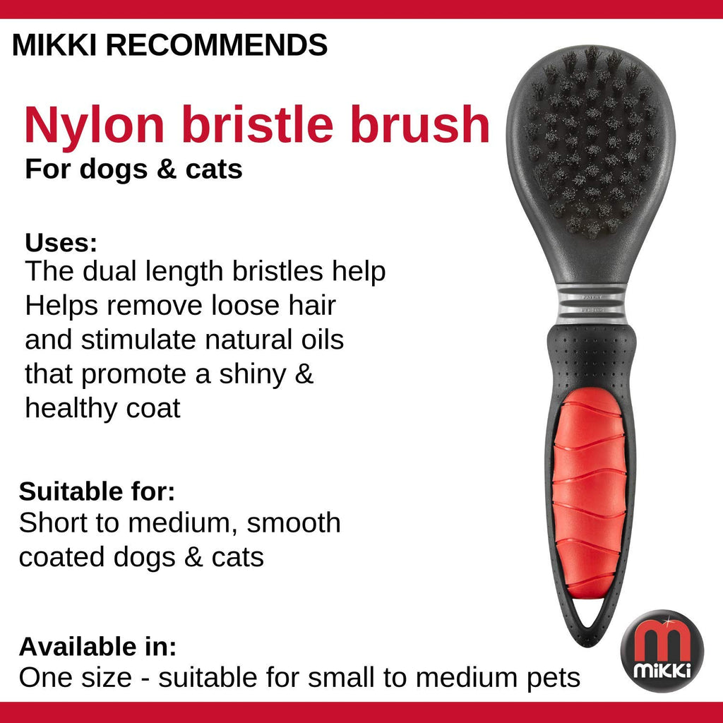 Mikki Classic Nylon Dog Bristle Brush