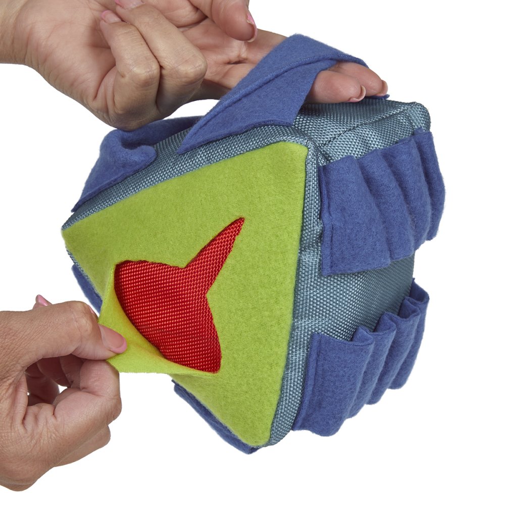 Fabric Snuffle Triangle Puzzle Toy