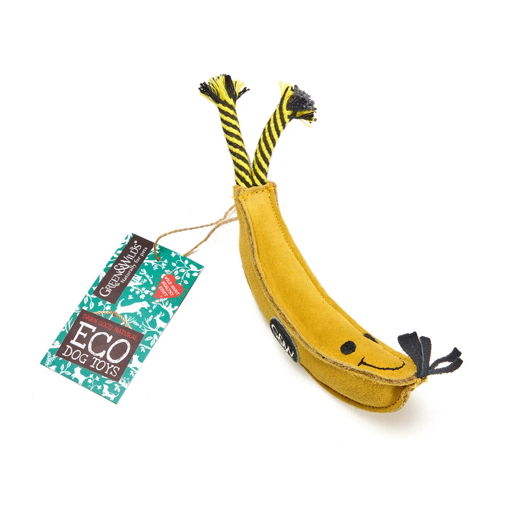 Green & Wilds Eco Dog Toy Barry the Banana - DOGHOUSE