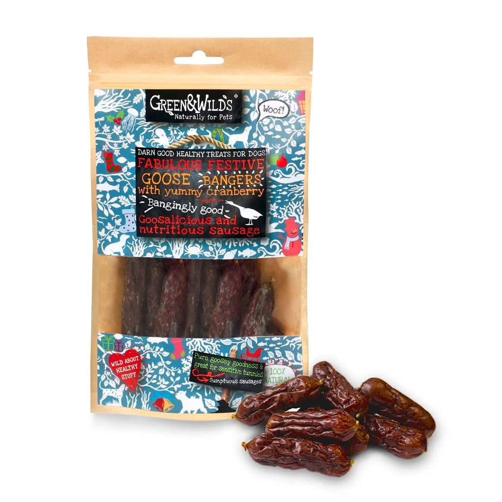 Goose & Cranberry Christmas Bangers green wilds