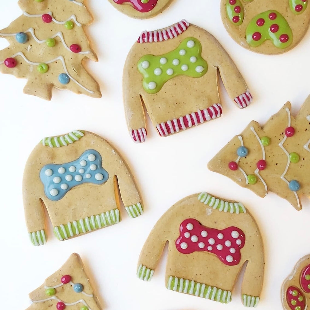 Pretty handmade dog biscuits 