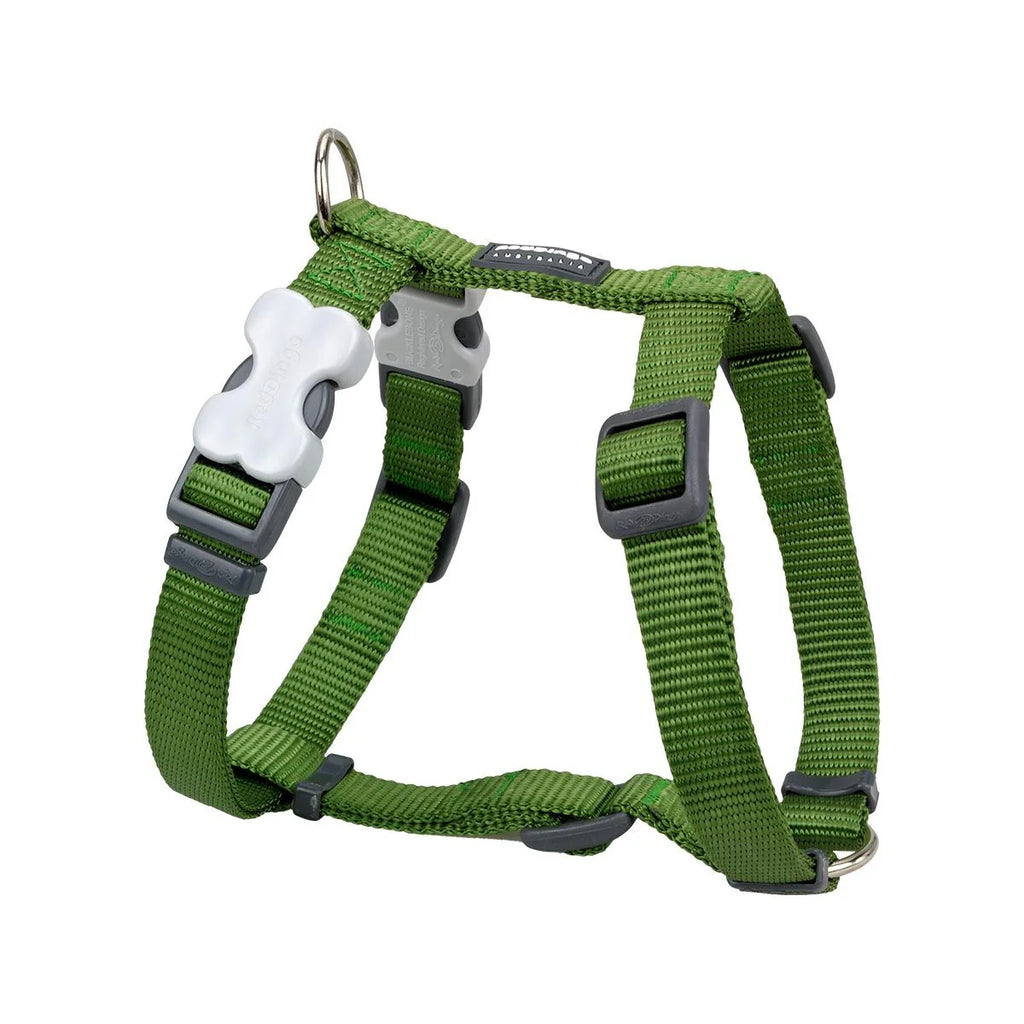 Red Dingo Classic Green Dog Harness