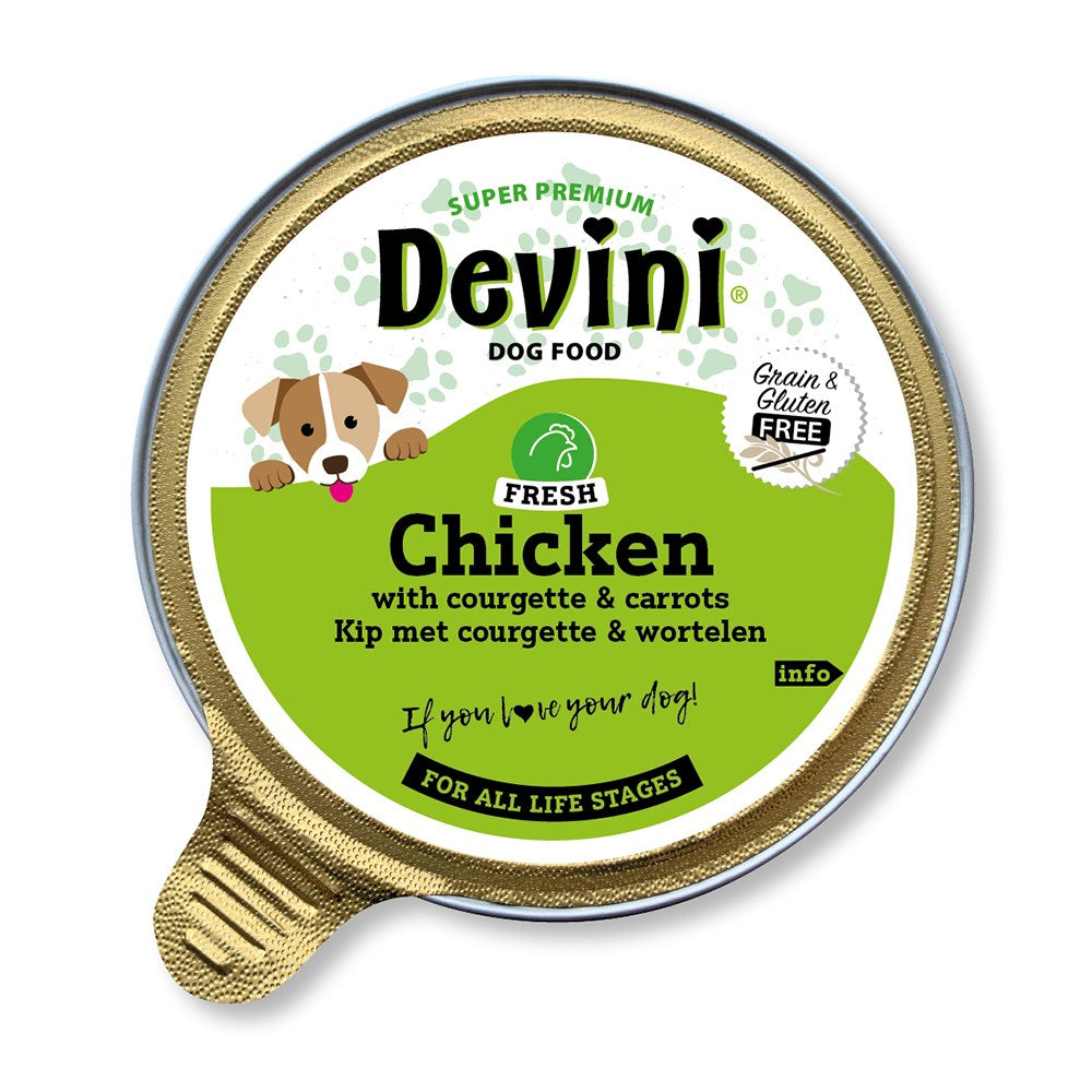 Devini Wet Dog Food Cups Chicken