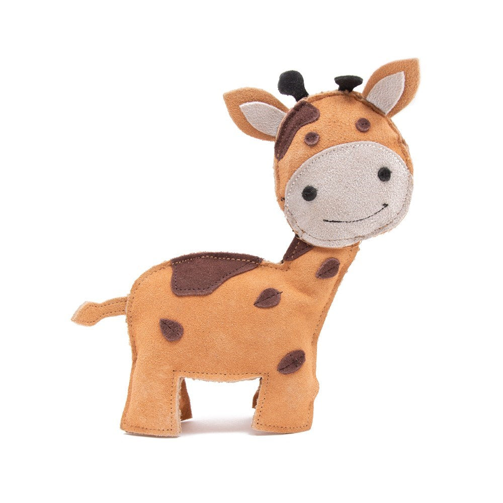 Green Elk - Coco Buddies Giraffe Tough Toy Suede