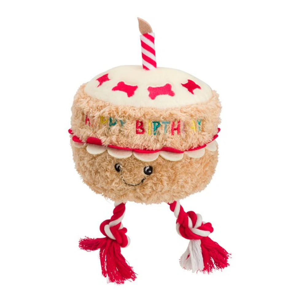 Birthday Cake With Rope Dog Toy DOGHOUSE