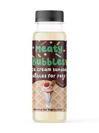Meaty Edible Bubbles for Dogs Ice Cream Sunday