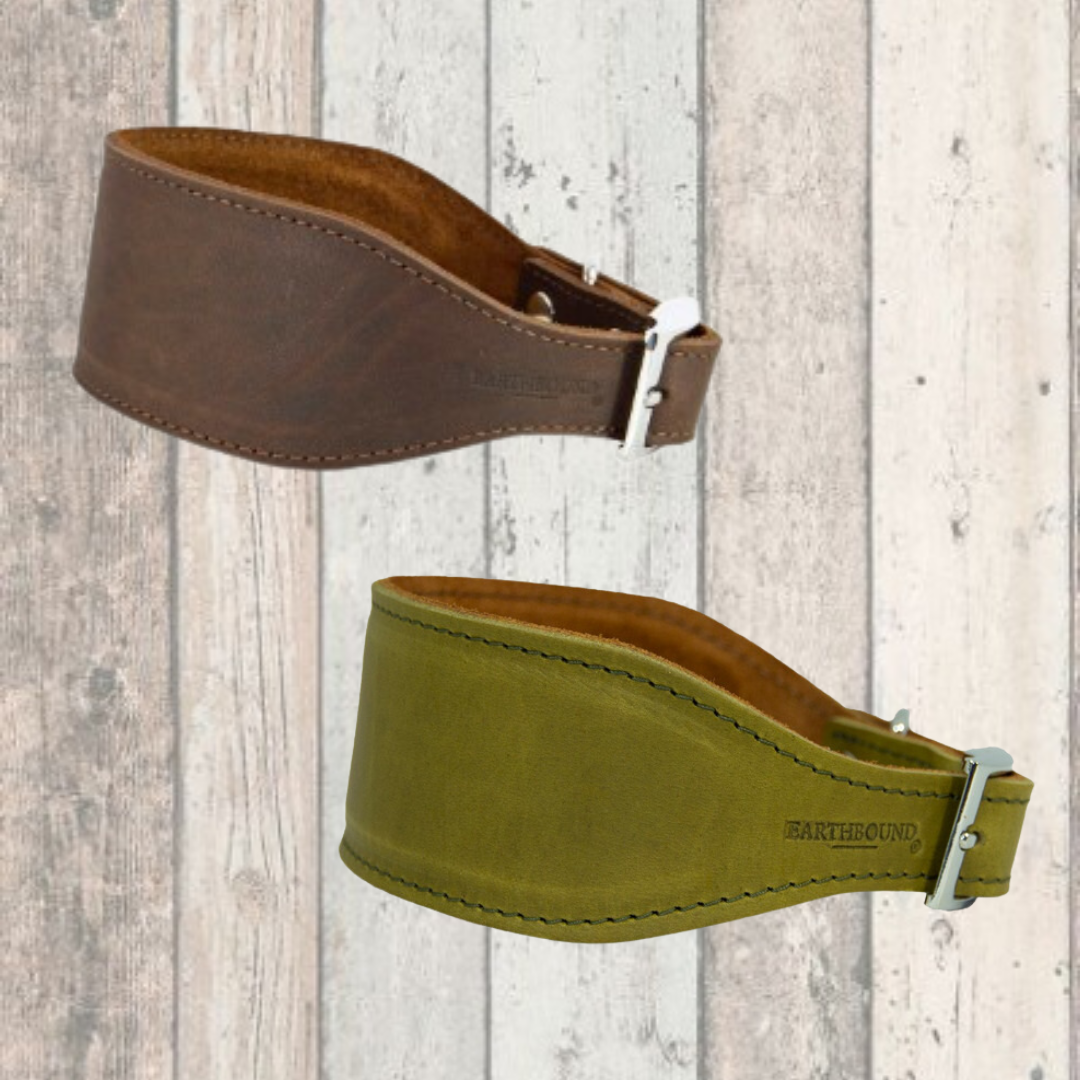Leather Handmade Whippet Collars Traditional UK Made Collars