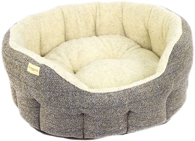 Tweed Snuggle Dog Bed - Doghouse - Earthbound