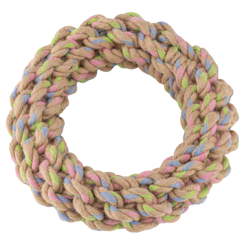 beco pets toys hemp ring rope