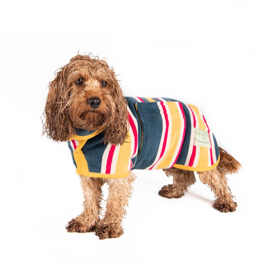 The Ultimate Dog Drying Coat - Beach Stripe - Doghouse