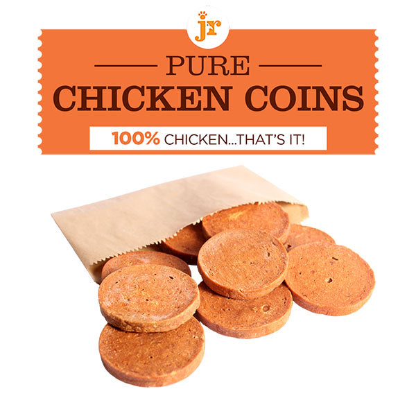 jr pets pure meat chicken coins