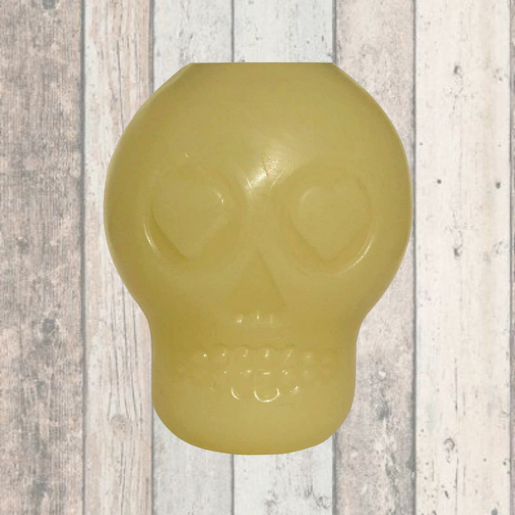SODAPUP Glow in the Dark Skull Chew Toy & Treat Dispenser