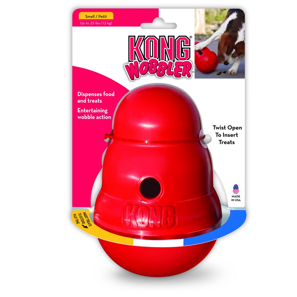 Kong Wobbler Treat Dispenser - Doghouse