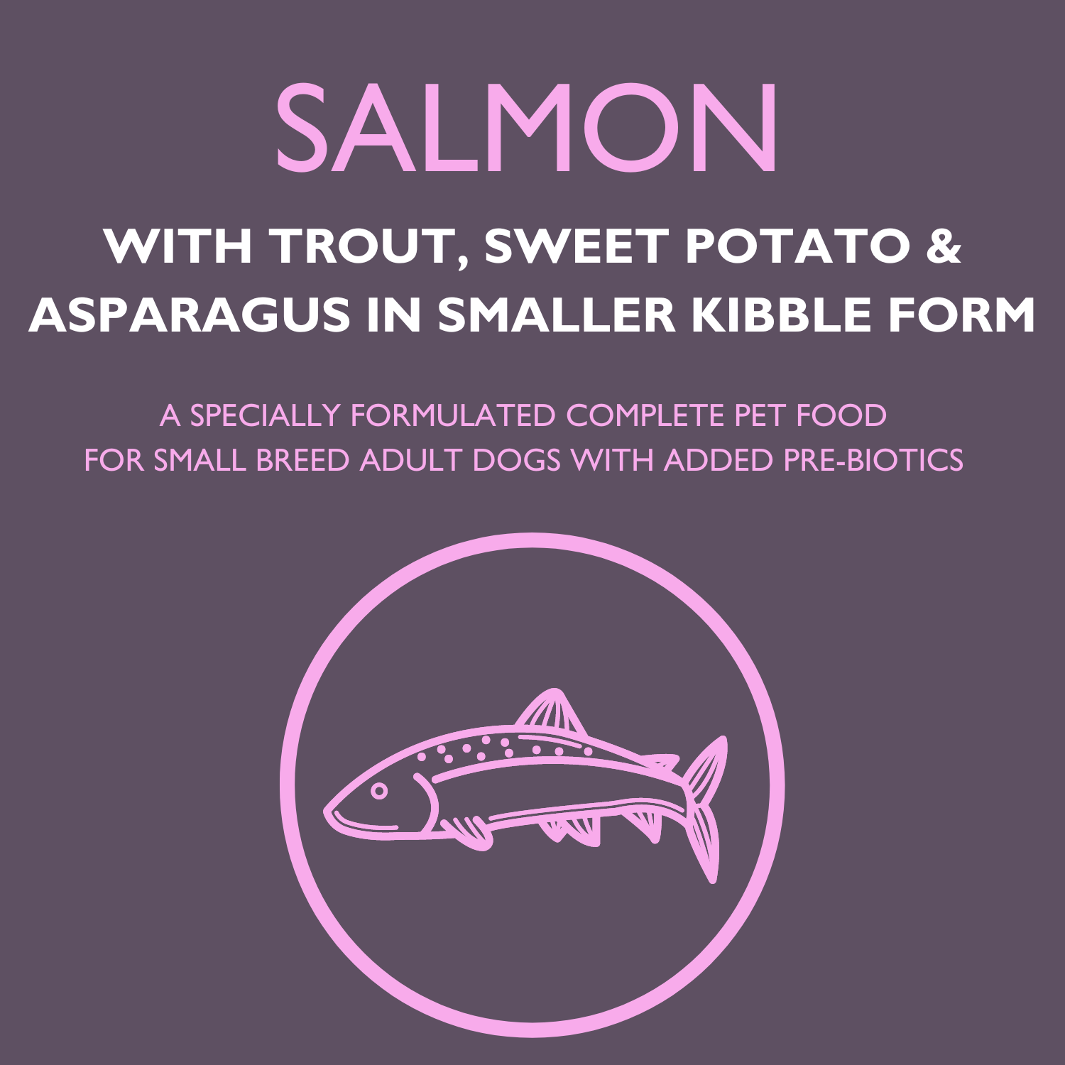 Salmon trout sweet potato asparagus dog food hot sale