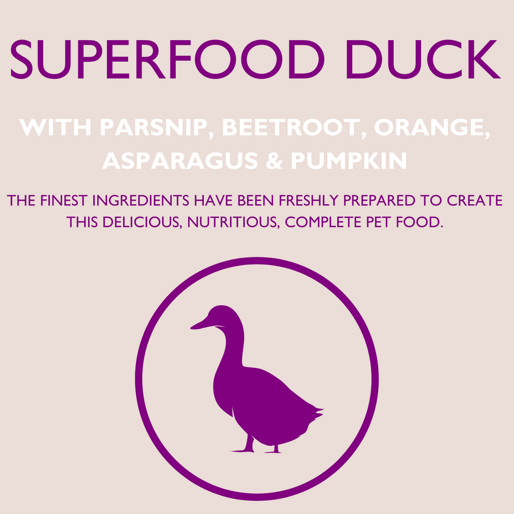 DOGFOOD Superfood English Country Duck for Adult Dogs