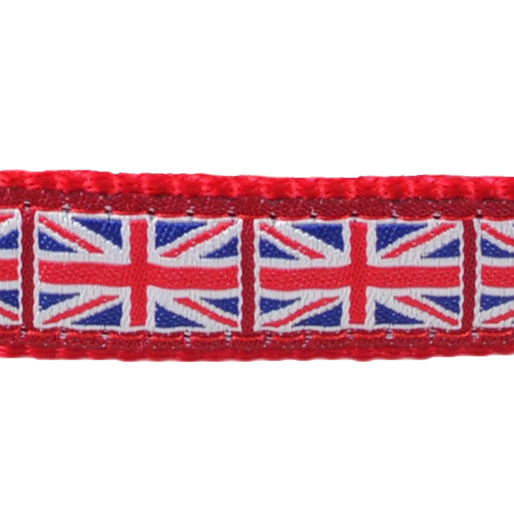 Red Dingo Union Jack Dog Collar and Lead - Doghouse