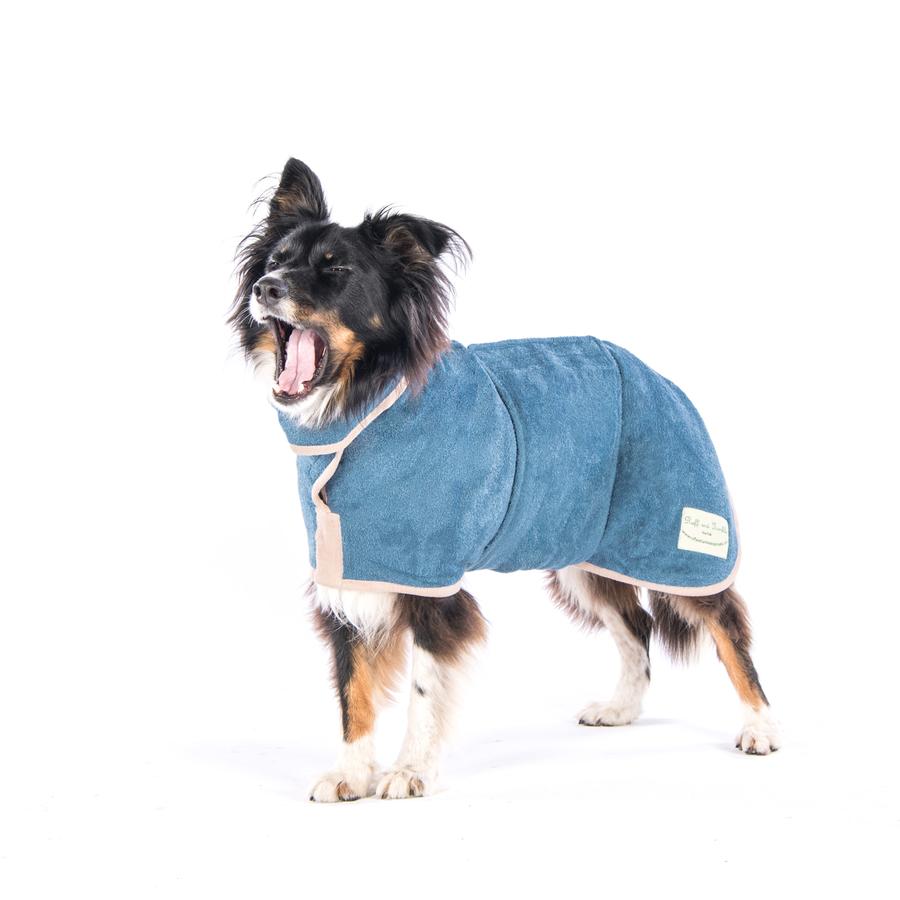 The Ultimate Dog Drying Coat - Sandringham Blue - Ruff and Tumble