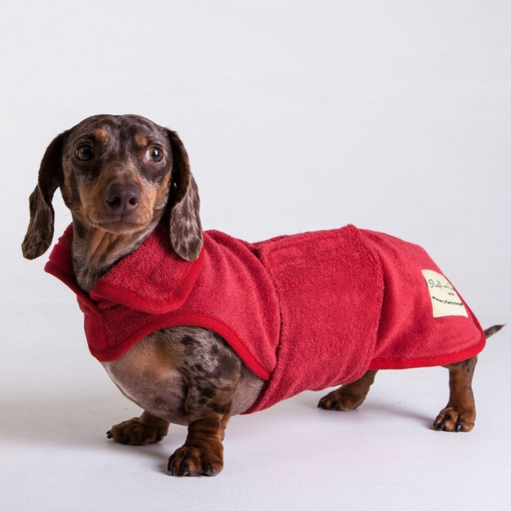 The Ultimate Dog Drying Coat - Brick Red - Doghouse