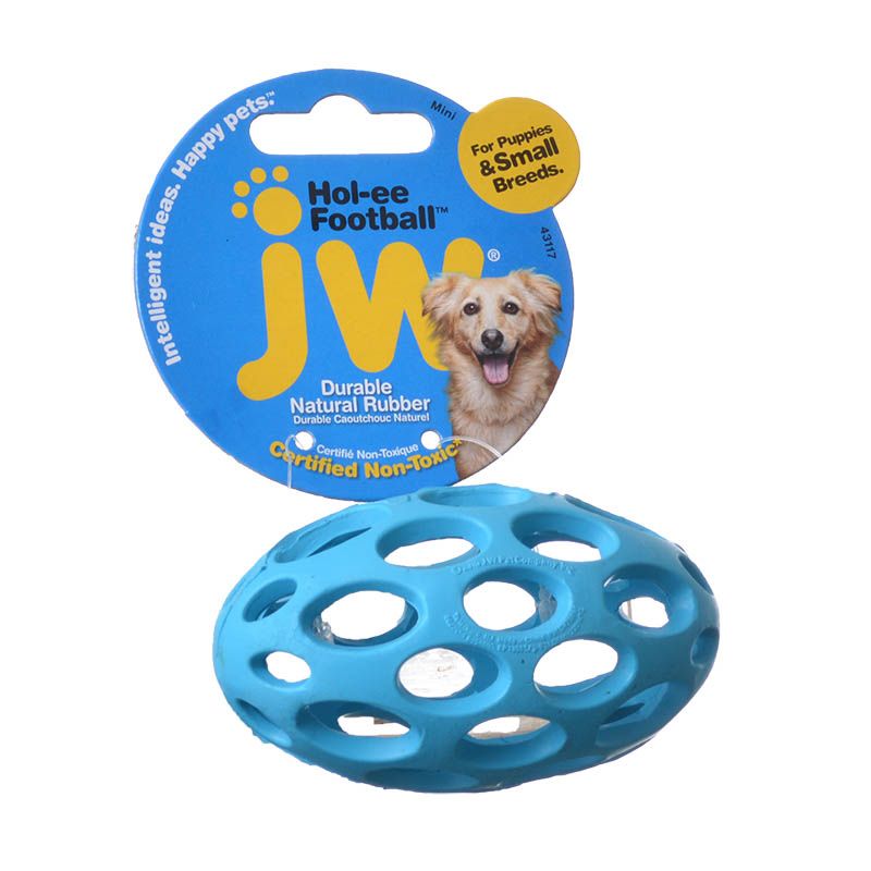 JW Pets Hol-ee Football Dog Toy - DOGHOUSE