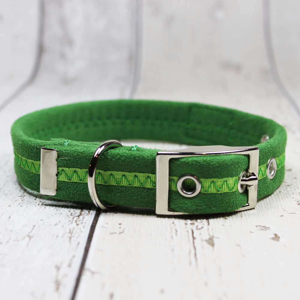 Green Oscar and Hooch Dog Collar - Doghouse