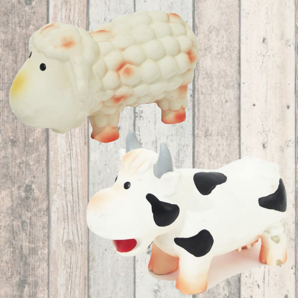 Latex Grunters Farmyard Squeaky Animals for Dogs Rosewood