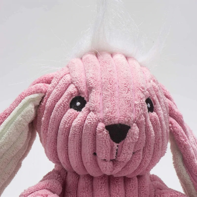 Pink rabbit dog toy hotsell