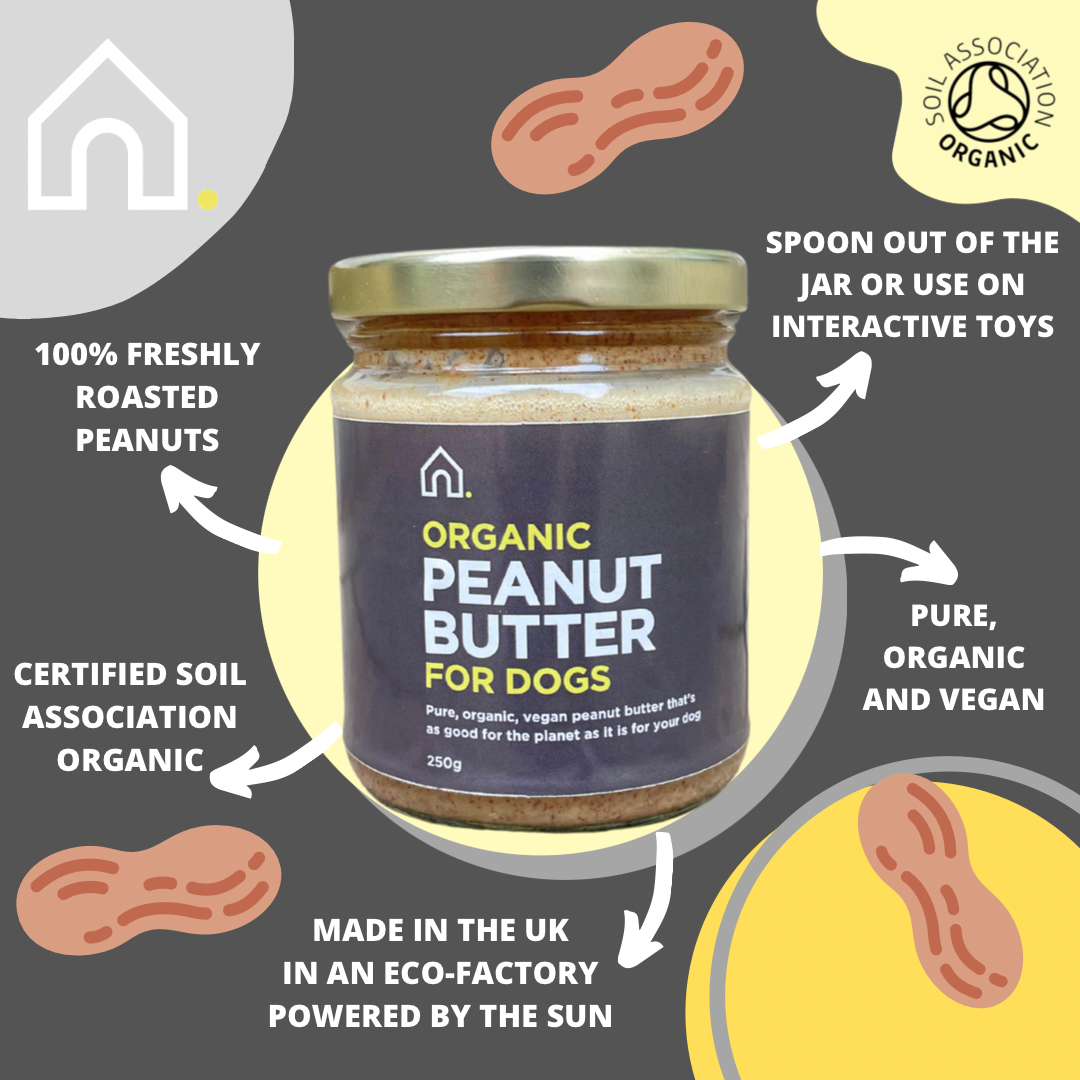 Organic Peanut Butter for Dogs Made on the Cornish Coast