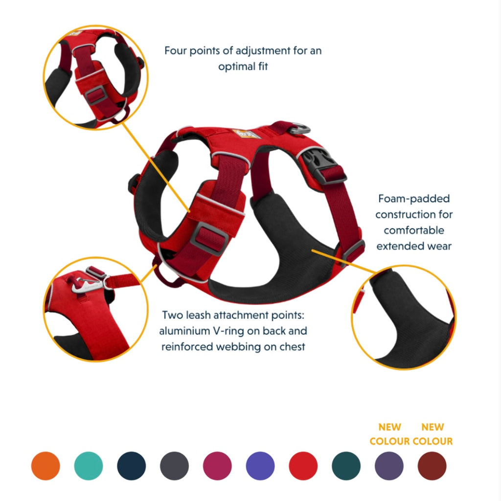 Ruffwear Front Range® Dog Harness in Sumac Red - DOGHOUSE
