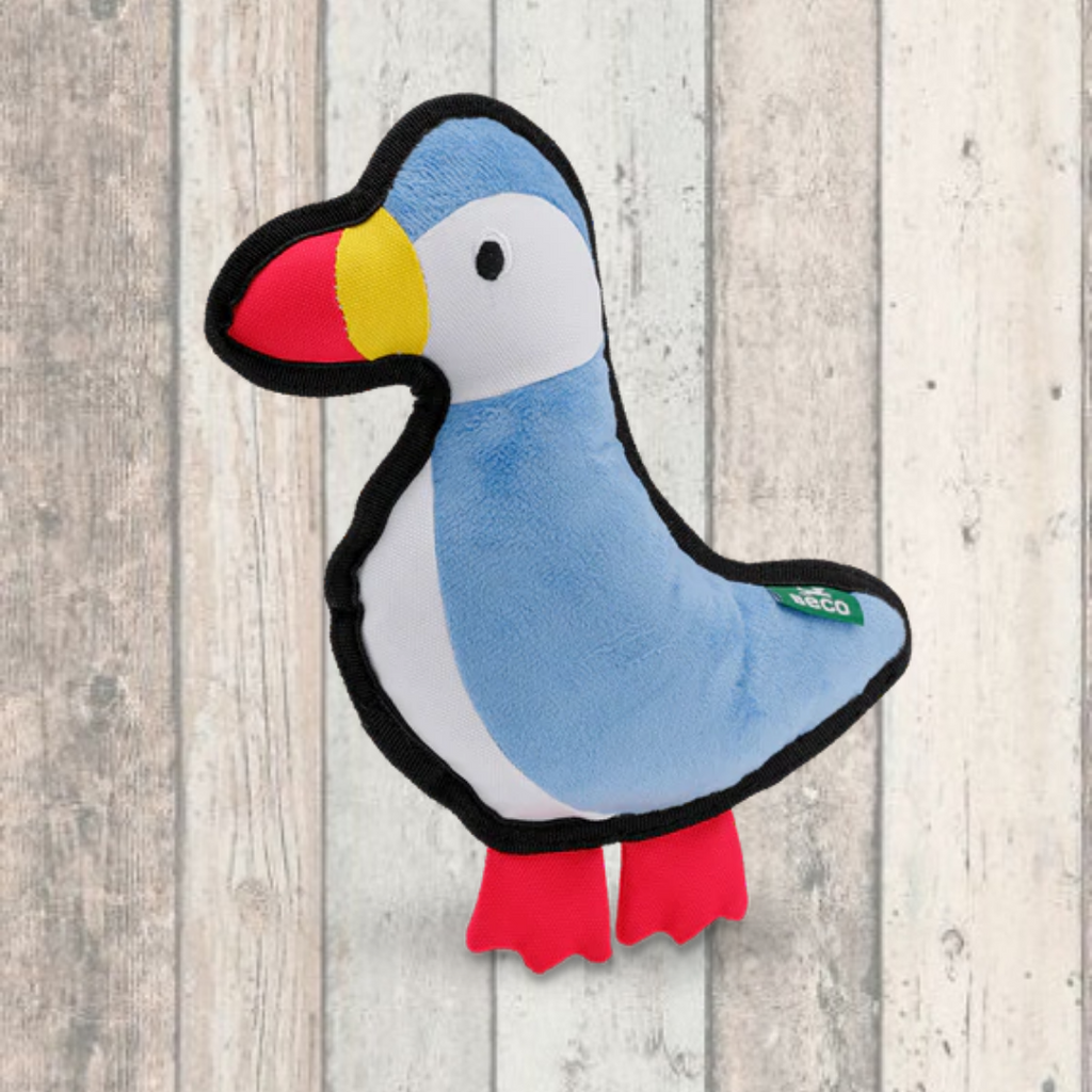 paloma puffin dog toy beco