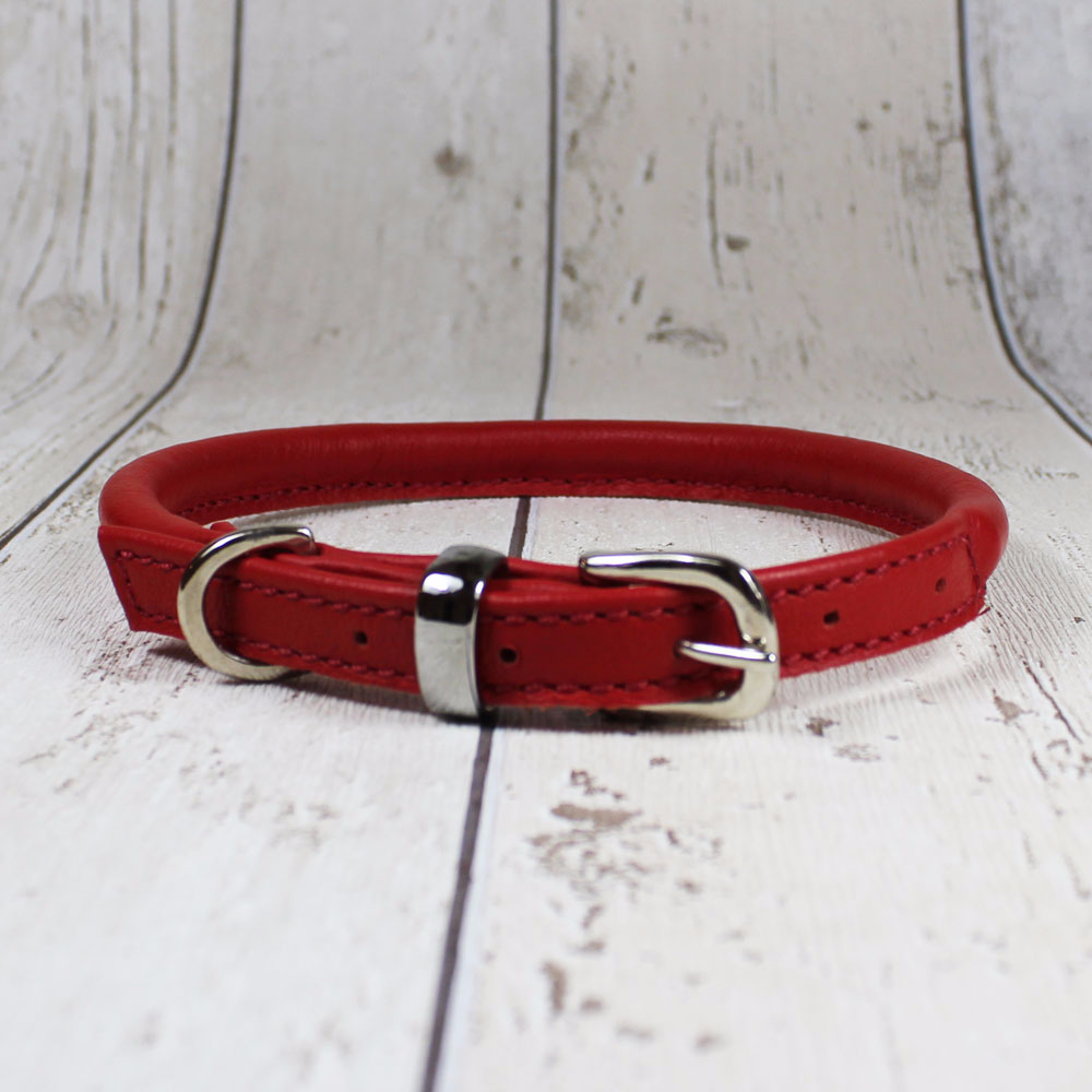 Dogs and horses rolled online leather collar