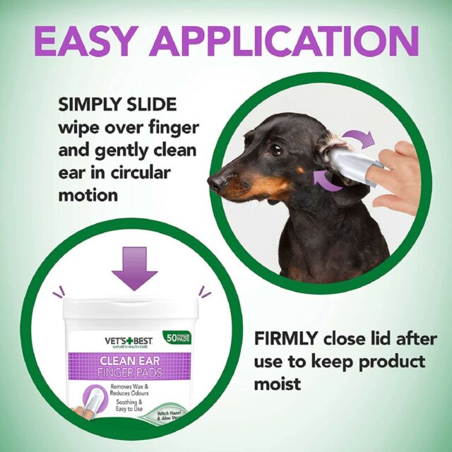 ear cleaning finger pads for dogs