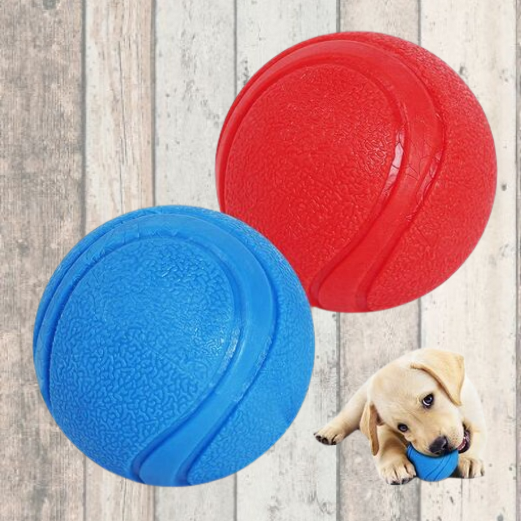Super Tough Solid Rubber Bouncing Dog Ball