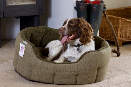 Tweed Snuggle Dog Bed - Doghouse - Earthbound