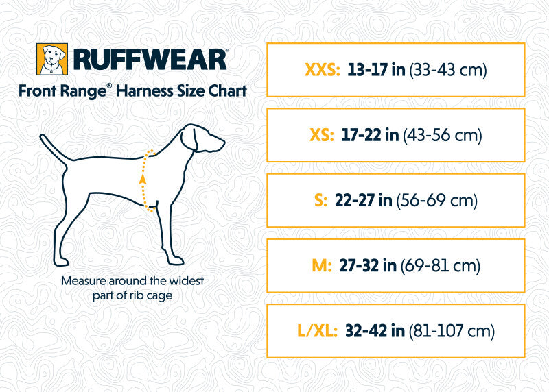 NEW Ruffwear Front Range® Dog Harness firtting guide